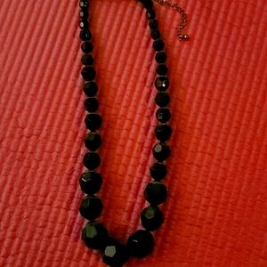 Black beaded necklace